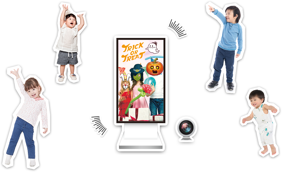 お子さまを惹きつけるデジタルサイネージ「Kinesys」