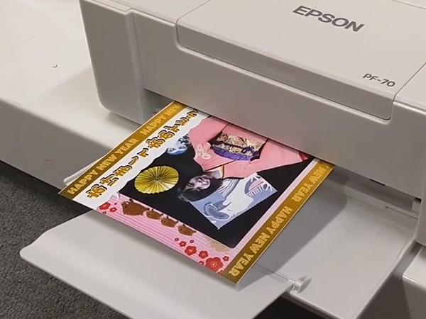 プリントしてはがきにも