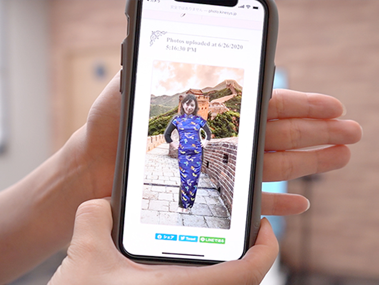 撮影写真を保存可能