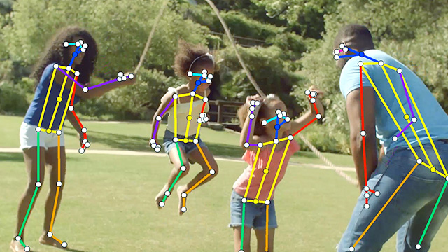 カメラ映像と動画・静止画で骨格検出が可能！