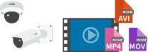 リアルタイム映像と動画に対応